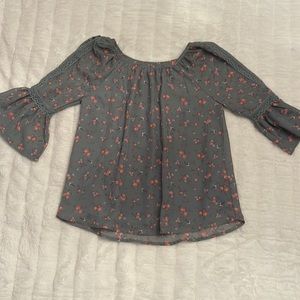 floral blouse